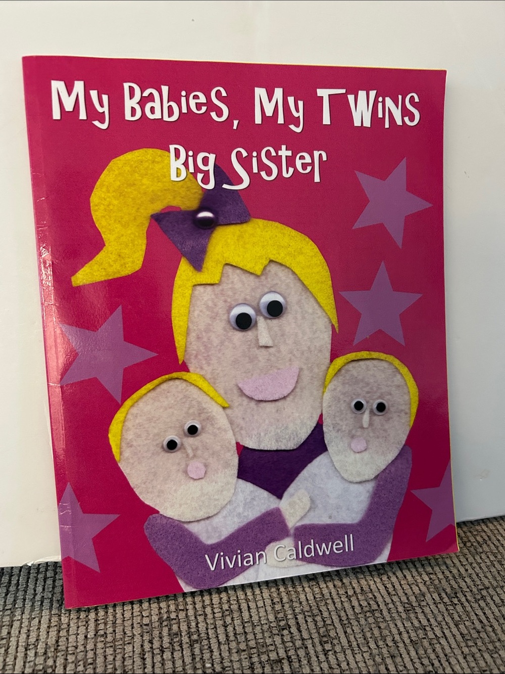 children's paperback book My Babies, My Twins Big Sister by Vivian Caldwell